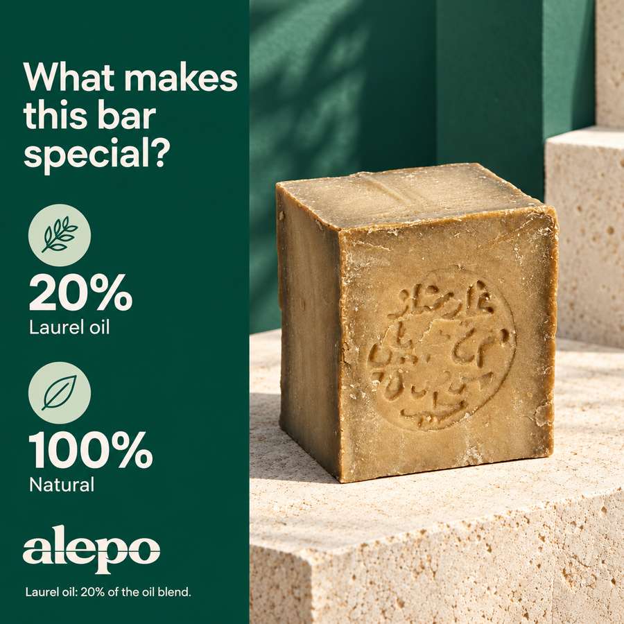 Aleppo Soap with 20% Laurel Oil