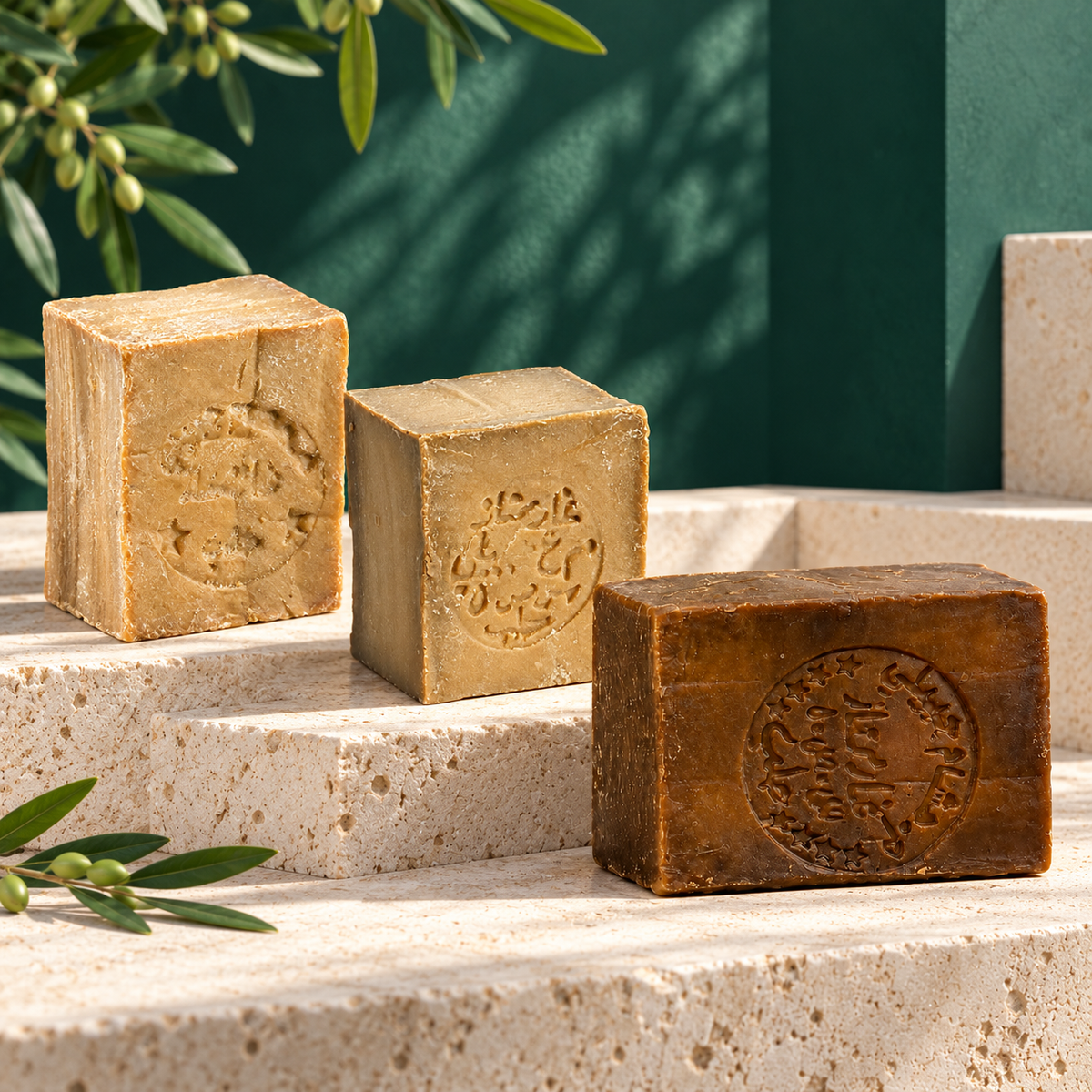 Aleppo Soap Laurel Trio: 10%, 20% and 40%