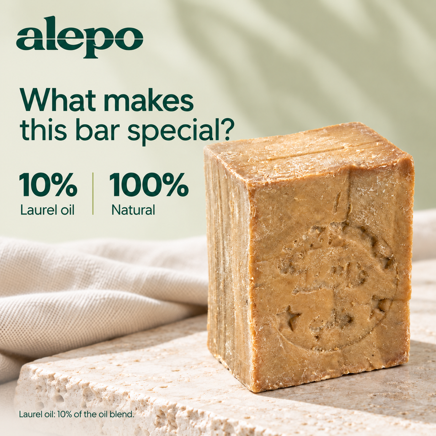 Aleppo Soap with 10% Laurel Oil