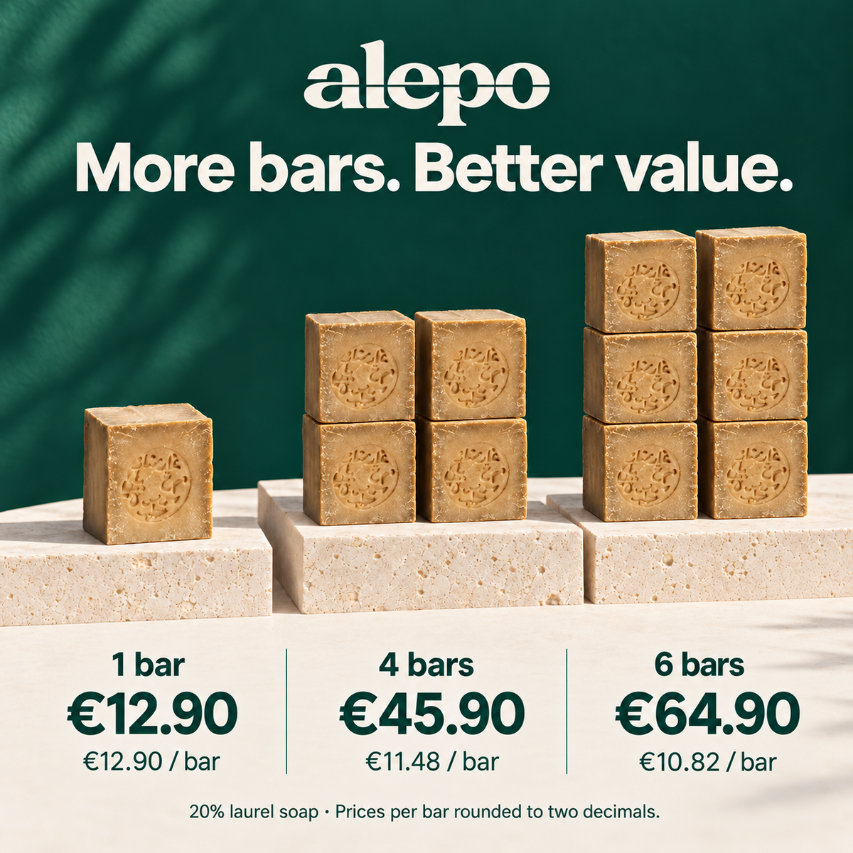 Aleppo Soap with 20% Laurel Oil